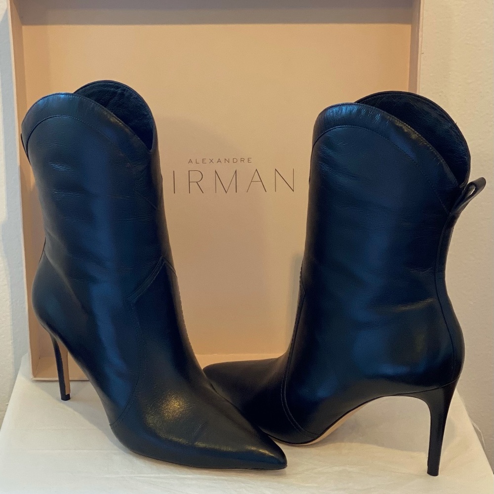 Alexandre Birman, Black, Esher Booties, Size: 38